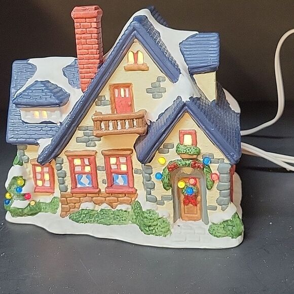 St Nicholas Square Illuminated"The Nelson Home"Lighted Village Vintage - Picture 9 of 9